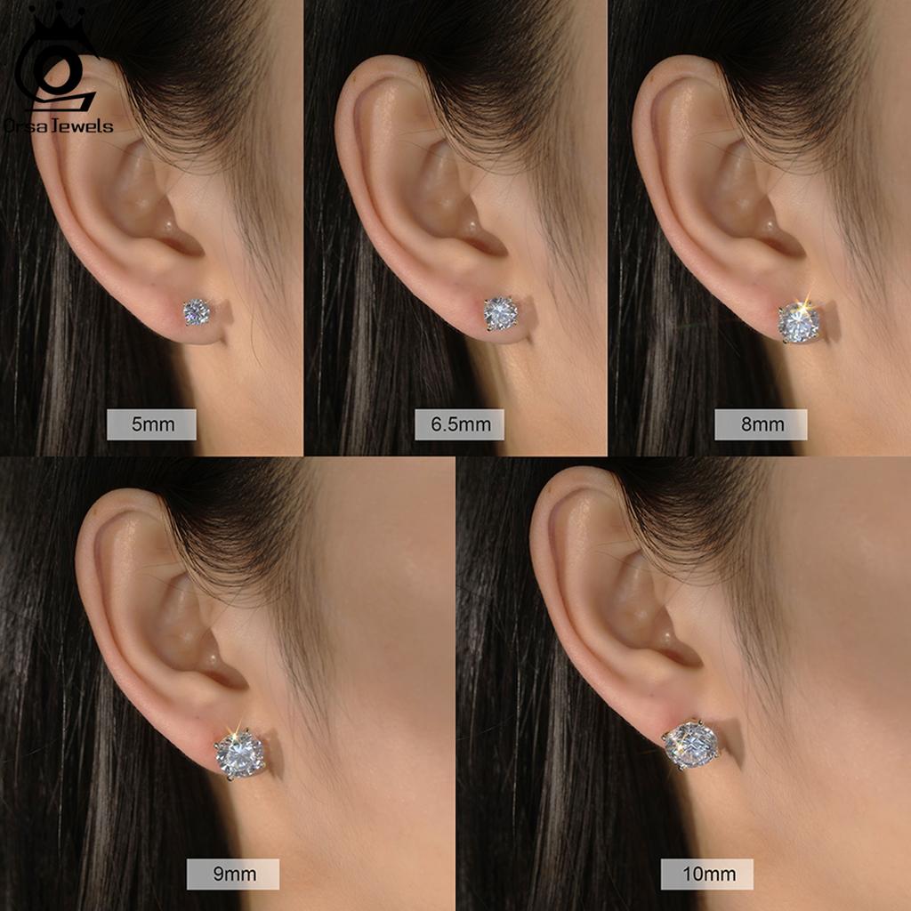 ORSA JEWELS 925 Sterling Silver with a Stunning Oval Zirconia, Simple Yet Elegant Jewelry for Women, for Everyday Wearing LZE53