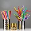 Plastic Drinking Straws 100pcs Colorful Bendable Beverage Party Supplies For Weddings And Events