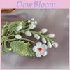 Vintage Flower Brooch Alloy With Enamel Finish For Women Dress Suit Accessories