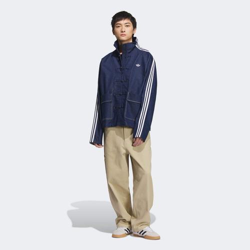 adidas Originals China Track Top Denim Soft Loose Jacket Unisex Denim BlueJW1968