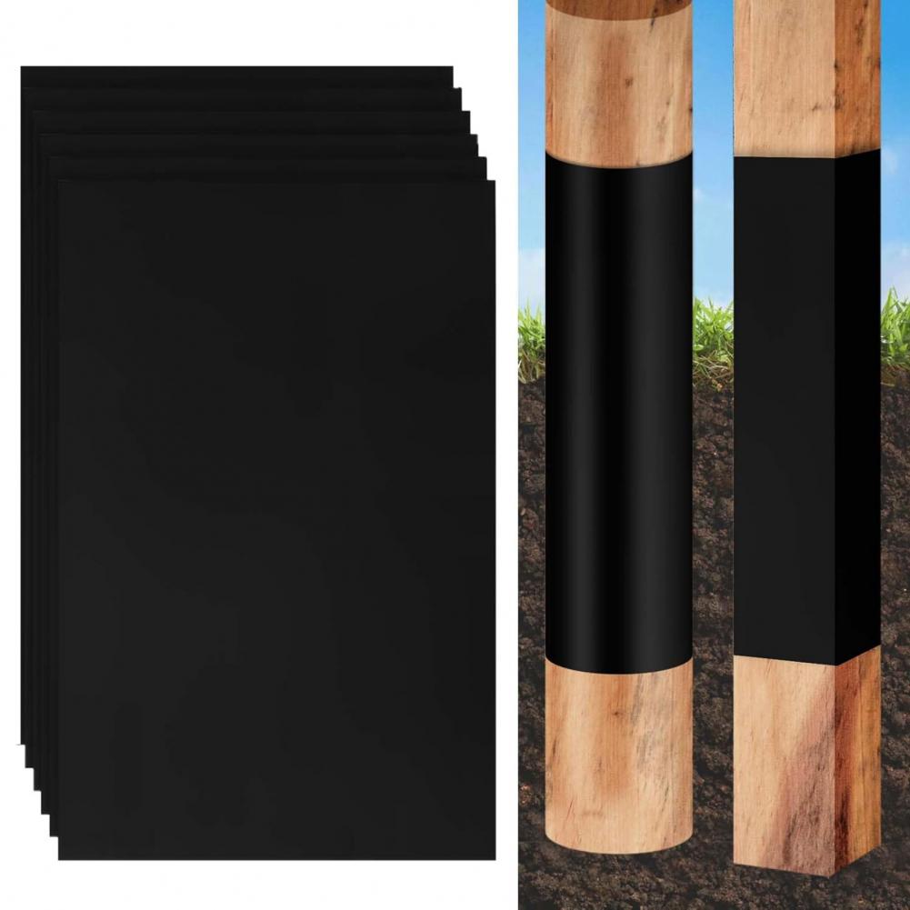 6/12Pcs Outdoor Post Protection Kit Wooden Fence Protective Cover Waterproof Corrosion-Resistant Anti-Corrosion