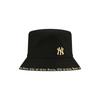 MLB Cotton Bucket Hats Unisex Black Fashion 3AHTHG01NK0002