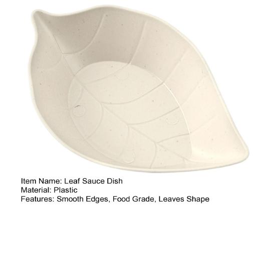 Dipping Dish Leaves Shape Japanese Style Smooth Edges Stackable Non Slip Bottom Serving Burrs Free