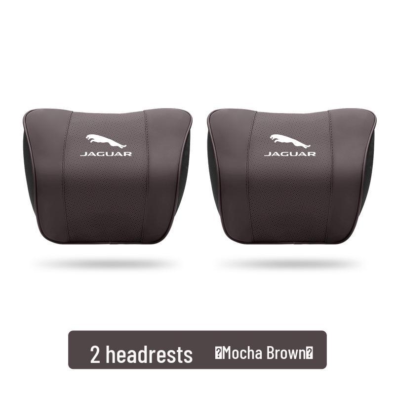 Compatible with Jaguar XEL, XFL, E-PACE, XE, XF, XJ headrests and neck pillows, interior trim accessories.