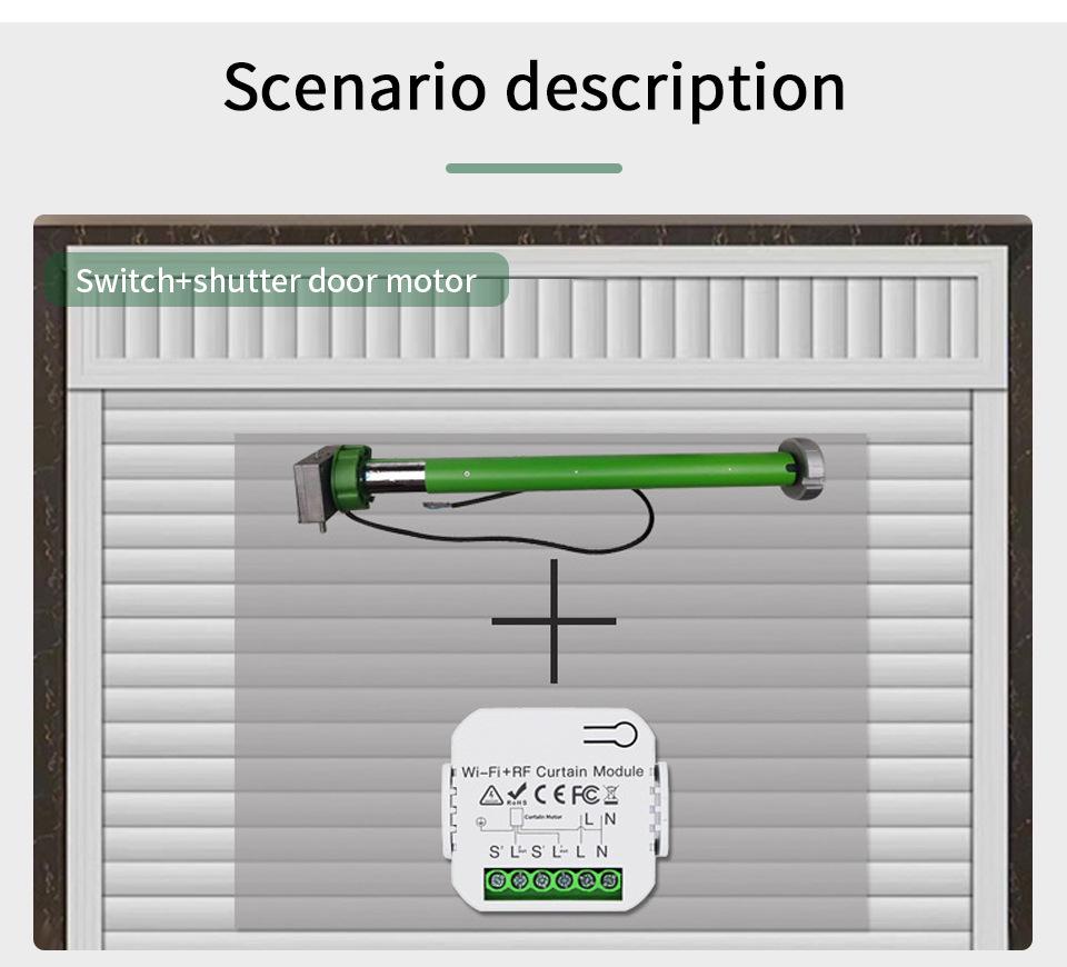 Graffiti APP Smart Voice & Remote Control Wi-Fi Timer for Curtain Motor Switch