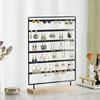 6-Tiers Earring Holder for Hanging Earrings Ear Studs with Wood Base Women Girls