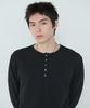 Deossingindeeodeeo Henley Long Sleeve T-Shirt Black