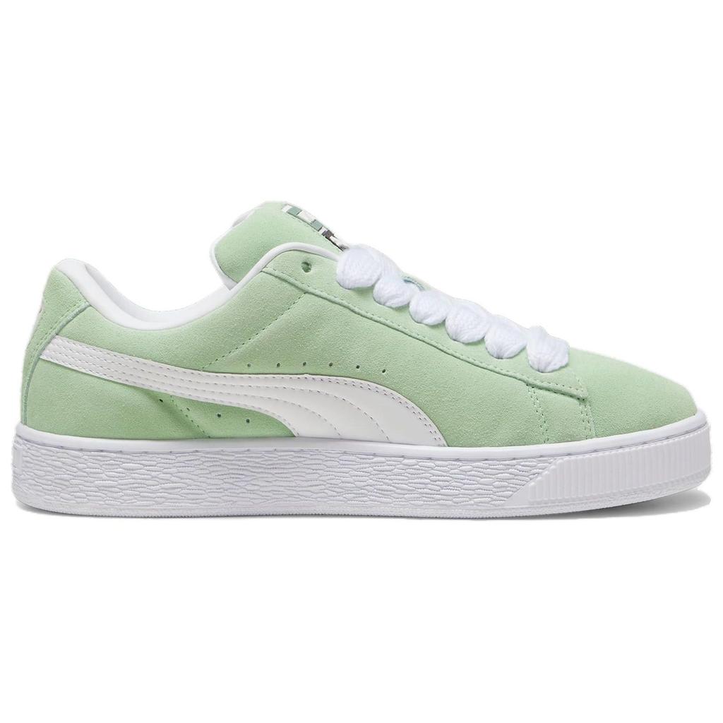 Puma Suede XL Pure Green Men Sneakers White 395205-07