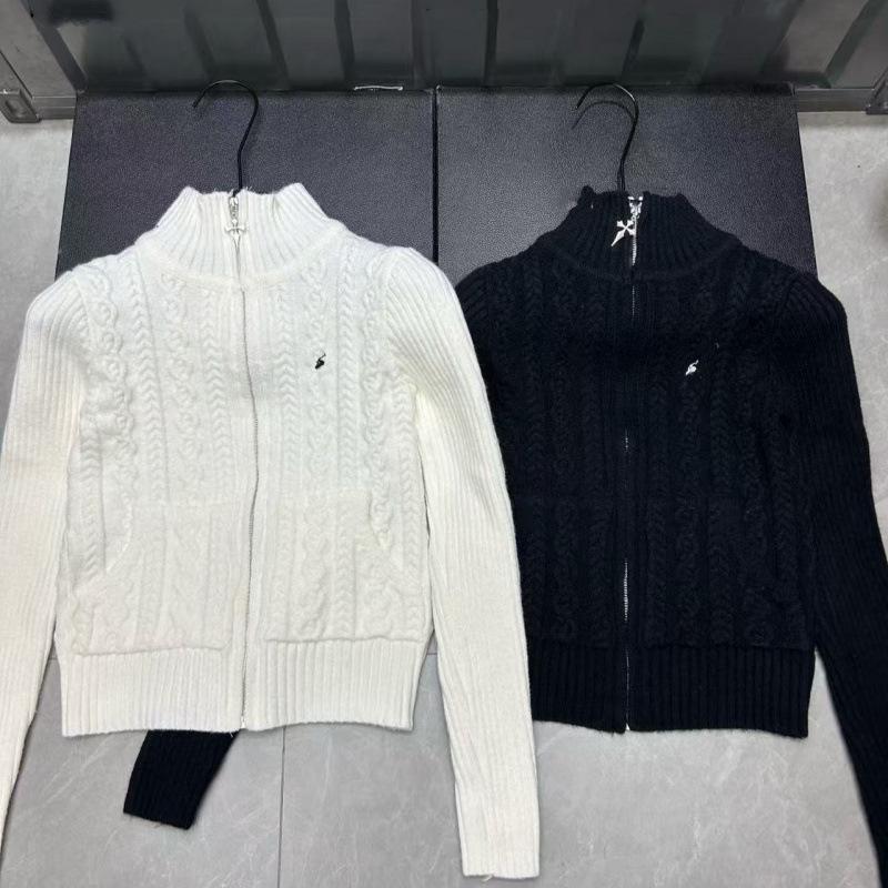 2025 Winter Slim-Fit Embroidered Pocket Zipper Cardigan