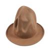 Cappello a punta da strega in lana in stile britannico per autunno e inverno:  alla moda, alte, design roccia vulcanica jazz