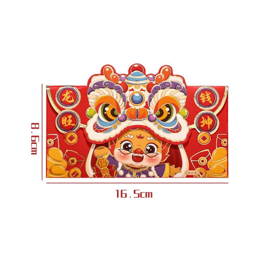 Luck Money Bag Money Pocket Dragon Pattern Money Bags Chinese Red Pocket Party Gifts