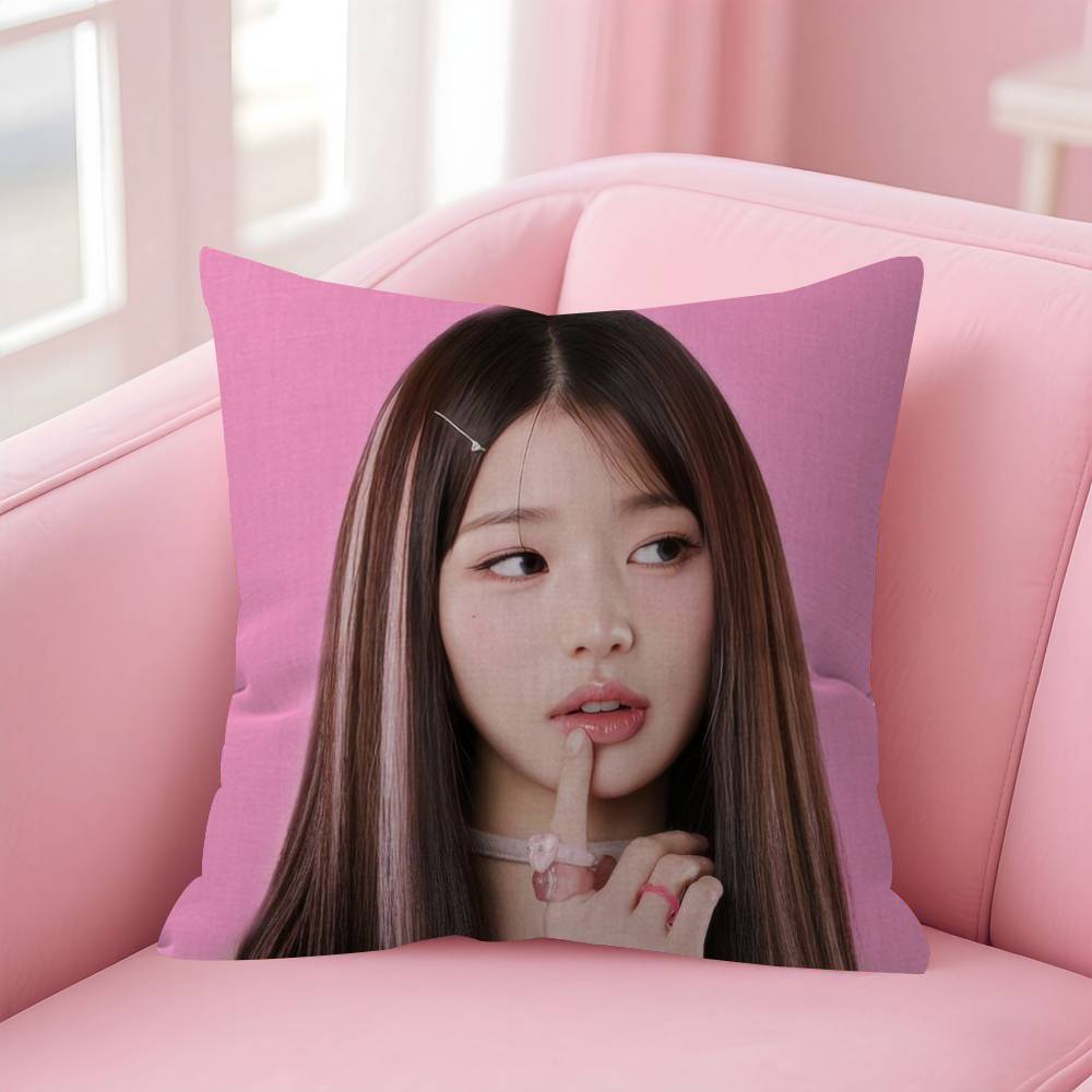 Korean idol Jang beauty W-wonyoung Pillow Anime Pillow Sofa Bed Head Pillow Cover Cushion Cover 45x45 cm Fashion