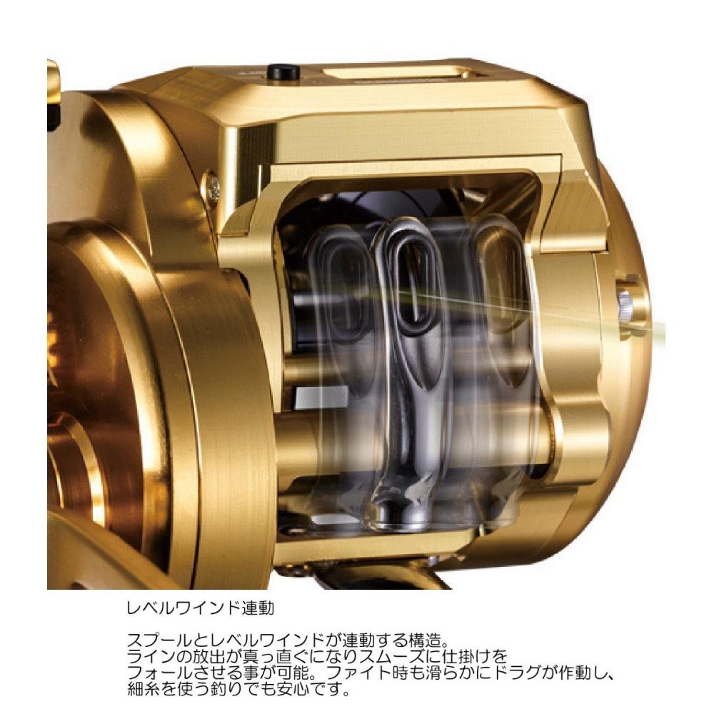 SHIMANO Bait Reel Double Axis 18 Ocean Conquest CT 201PG (Left) Jigging Tairaba Sea Bass Fall Lever Boat Manual Winding