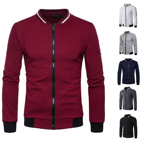 Buy Men's Fashion Slim Jacket Hoody S3XL at affordable prices — free