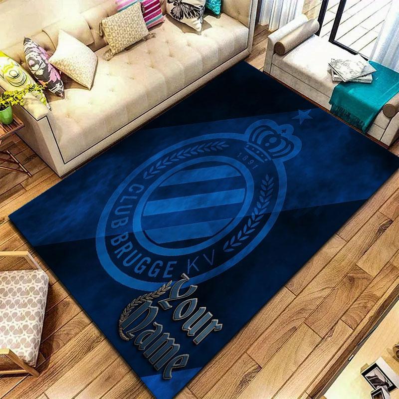 Club Brugge KV Custom Name Carpet Rug for Living Room Bedroom Home Sofa Decoration,Kids play Non-slip Floor Mat