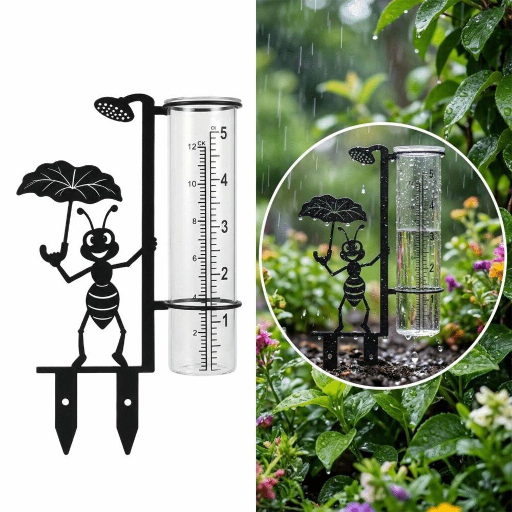 Clear Tube Garden Rain Gauge Dual Scale Rainfall Gauge New Outdoor Rain Gauge  Patio Planter