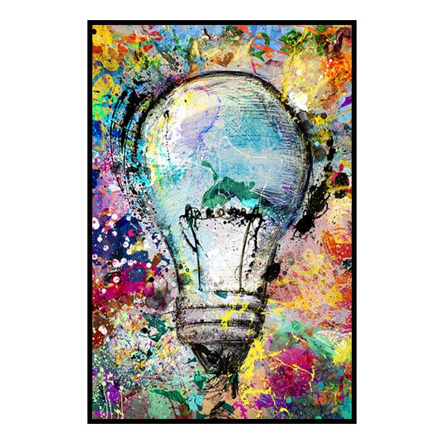 Abstrakte Graffiti Licht Bild Poster Leinwand Malerei Drucken Cuadros Wand Kunst Dekoration Wandbild Für Moderne Wohnkultur Kein Rahmen