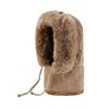 Outdoor Headgear 3 in 1 Hat Scarf Detachable Face Guard Set Adjustable Face Fit Windproof Warm Knit Fleece Cold Weather Hat