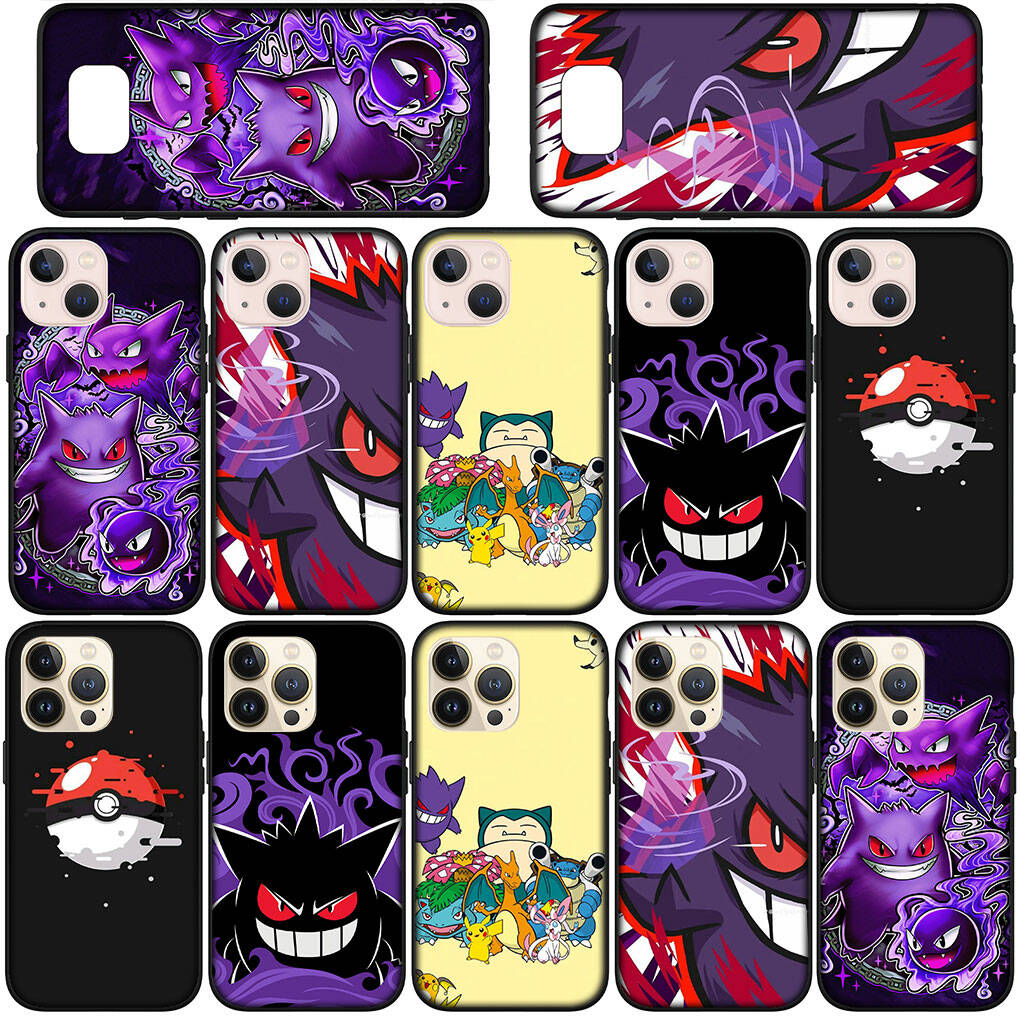 Handyhülle für iPhone 17 16 15 Plus Xiaomi Poco F8 F7 X7 X6 M8 C85 C75 Redmi Note 14 12 11 13 Pro Max A4 14C 13C 15C Pokemon GO Gengar Pikachu Hülle