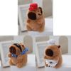 Keychain Plush Capybara Doll Pendant Decoration Birthday Gift Kitchen Animal