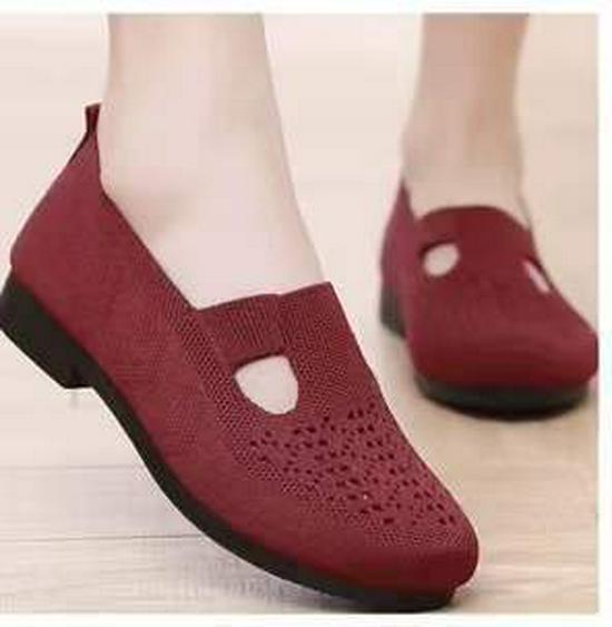 Damen Atmungsaktive Mesh Slipper Freizeitschuhe - Bequeme Old Beijing Stoff Mutterschuhe