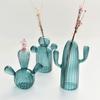 Cactus Shaped Glass Vase for Plant Creative Vase Decorations Home Desktop Ornament Hydroponics Plant Vase Birthday Gift
