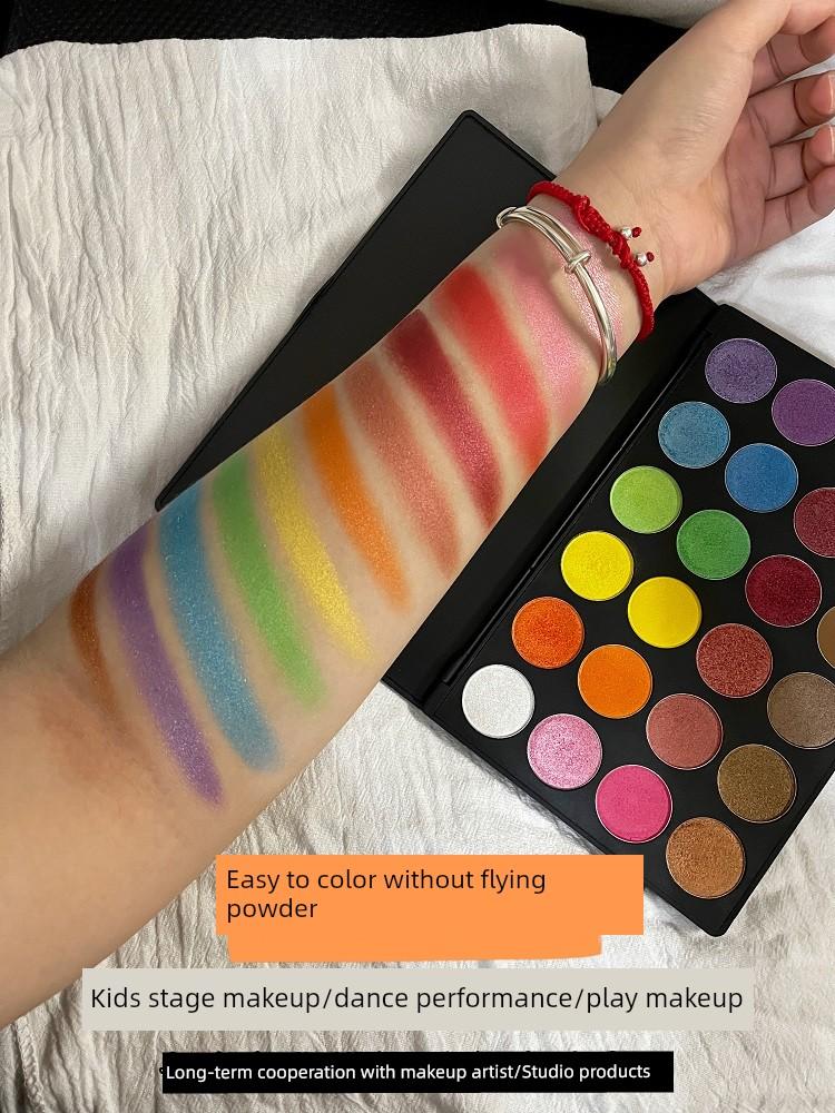 Stage Makeup Eyeshadow Palette, Pearlescent Multi-Colorful Latin Dance Performance Makeup Artist's Special Eye Makeup Palette Cosmetics