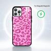 Leopard Print  Phone Case For iPhone 14,16,15,13,17,12,Plus,Pro,Max Magnetic For Magsafe Frosted Cover