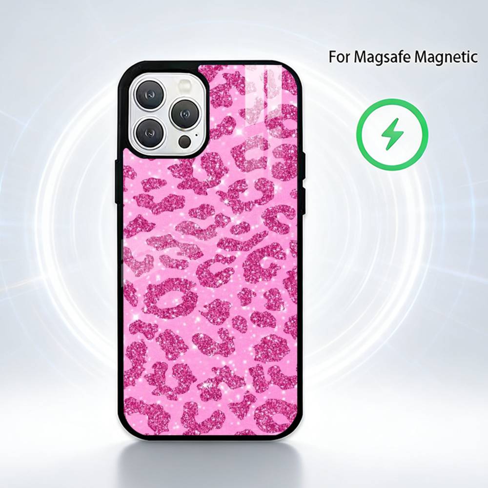 

leopard print Phone Case For iPhone 14,16,15,13,17,12,Plus,Pro,Max Magnetic For Magsafe Frosted Cover iPhone14PRO