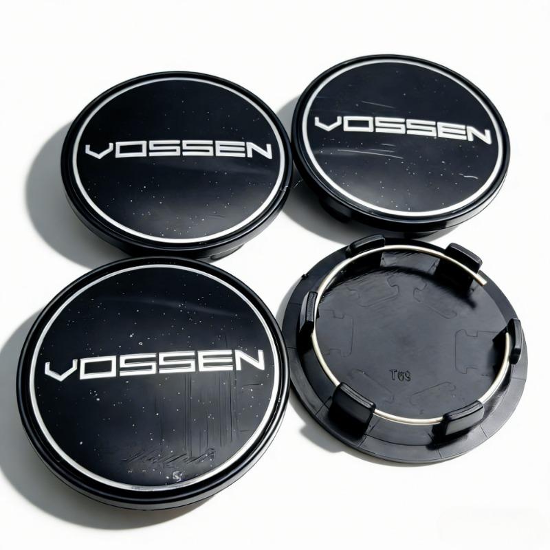4pcs Vossen Logo Emblem Car Wheel Center Caps 69MM 56MM Wheels Hub Dust Cap Rim Hubcaps Dustproof Cover Replace Car Accessories