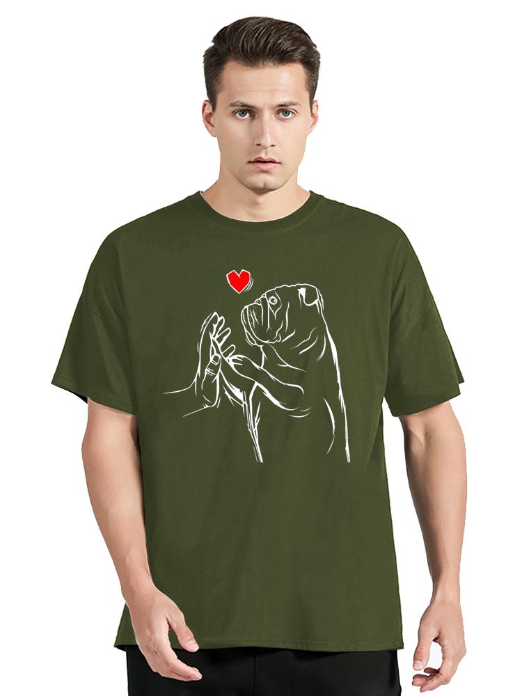 English Bulldog Love Cute Bully Dog Mom T Shirt Funny Girls Gift Men Women TShirt Graphic Oversized Tshirt Clothing Tops
