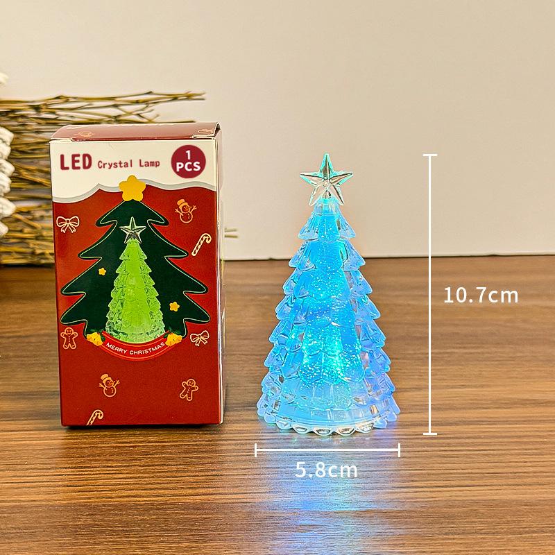 Nachtlicht Weihnachtsbaum Schmiedeeisen Für Schlafzimmer Zimmer Wohnzimmer Tischplatte Weihnachts-Festival Party Atmosphäre Deko