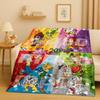 3D Cartoon Digimon Adventure Angemon Flannel Blanket,Soft Warm Plush Throw For Home Bedroom Bed Sofa Cover Picnic Office Kids