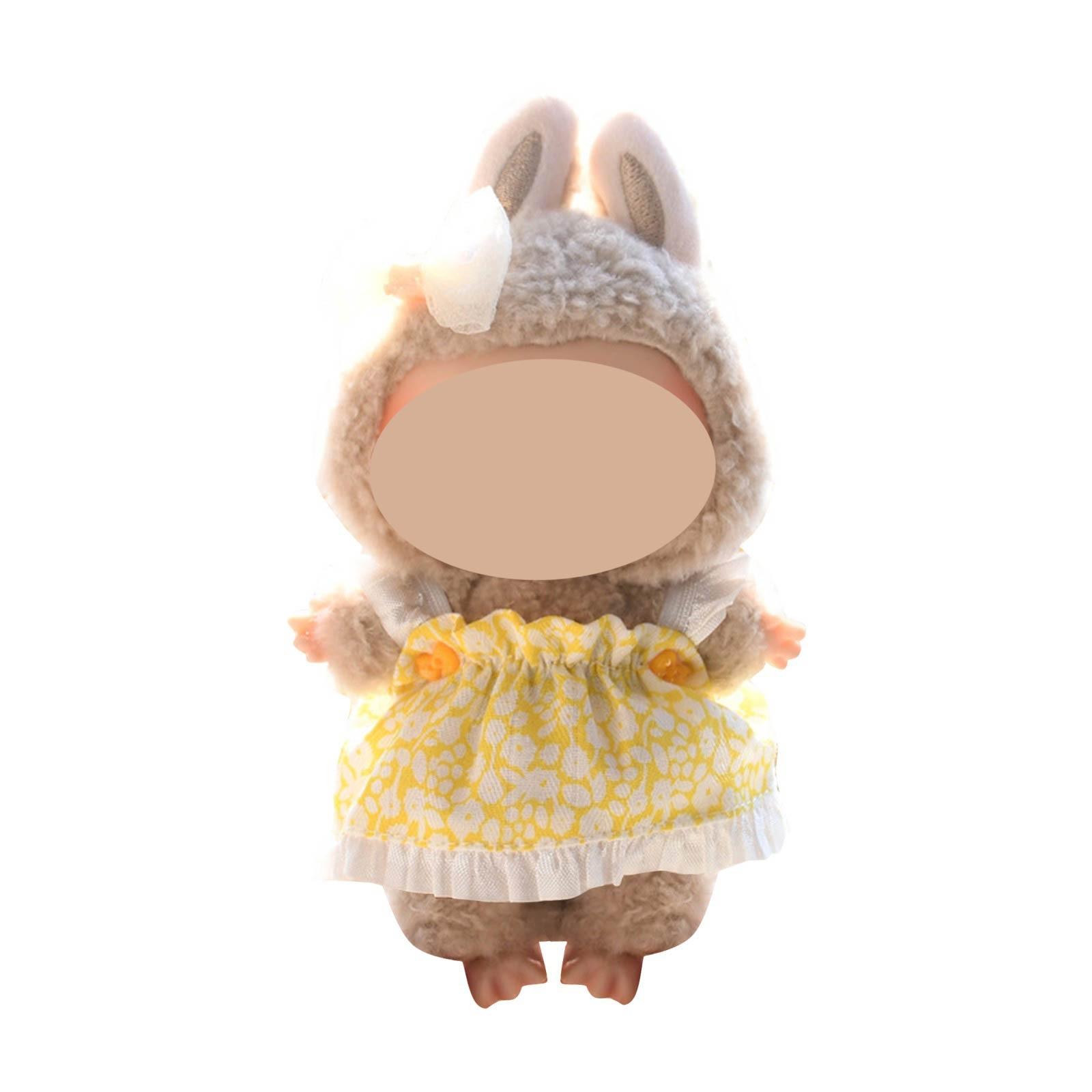 

Забавная одежда для кукол, плюшевые игрушки в стиле аниме и милые аксессуары,милые куклы одежда One Size жёлтый