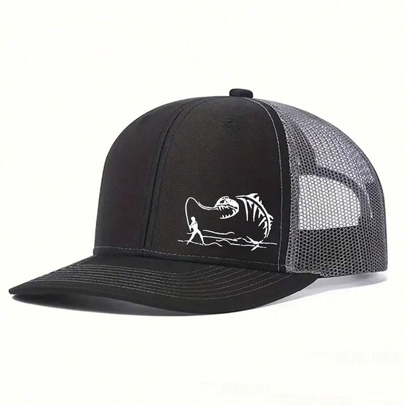 

New Fashion Richardson 112 Micro Curved Trucker Cap Fishing PrintedSummer Mesh Breathable Baseball Caps Outdoor Gorras Hombre черный серый