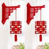 1/2/6pcs Foldable Flower Hanging Decoration Traditional Spring Festival Pendant  Living Room