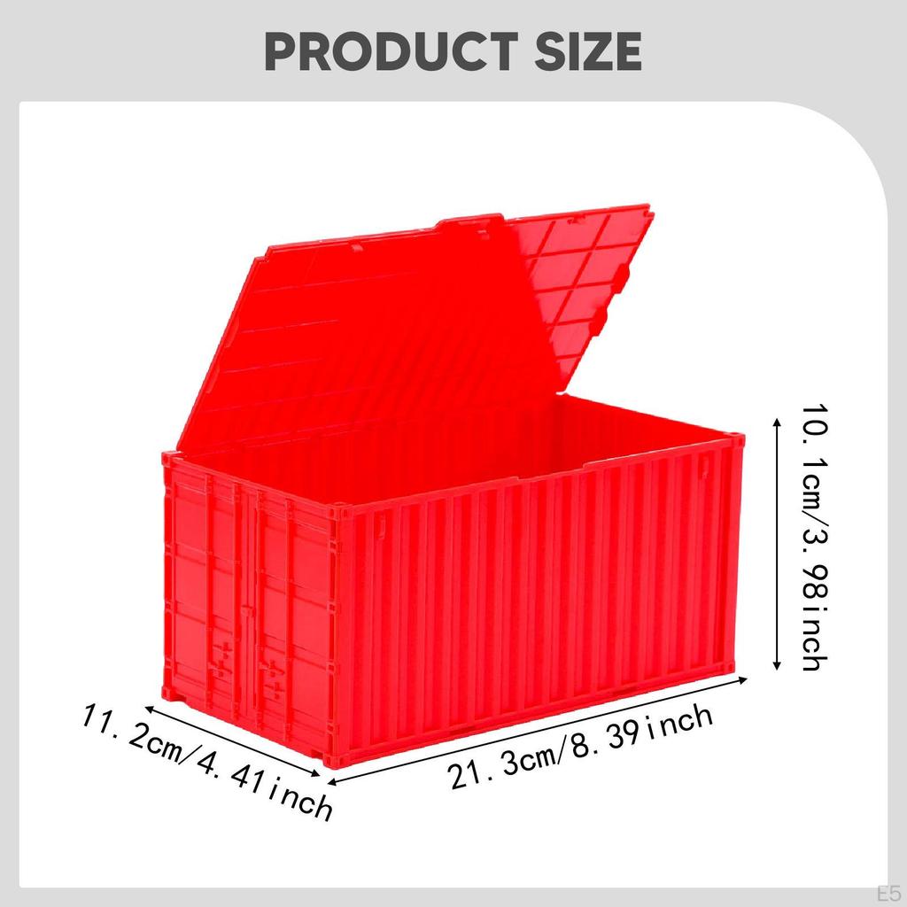 Mini Desktop Storage Box Shaped Like A Container, Large Capacity, Practical And Unique, with