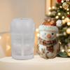 Scarf Snowman Candle Silicone Mold Cute Antlers Snowman Resin Silicone Mould Christmas Decor Hat Snowman Cake Chocolate Molds