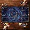 Cosmic Galaxy Swirl Art Large Game Playmat Non Slip Rubber Desk Mat For Card Gaming Laptop Keyboard Home Office Setup