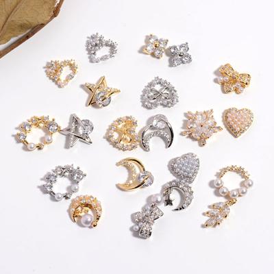 Ornamento per nail art, squisita fattura, zirconia cubica, delicato, multi-stile, per decorare le unghie