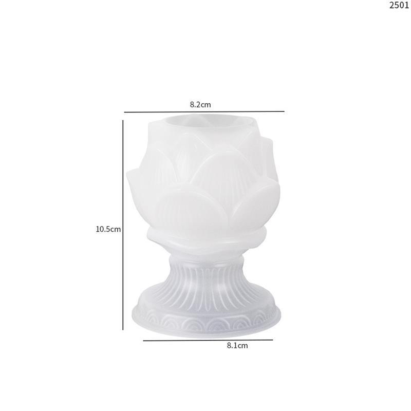 Candlestick 3D Lotus Shaped Candle Silicone Mold Lotus Cake Chocolate Silicone Mold Flower Girl Resin Molds Home Decoration