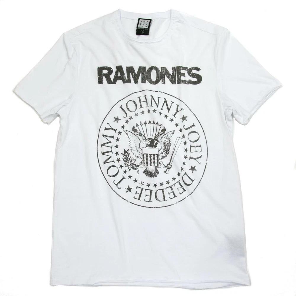 Amplified Tshirt Ramones Logo Shirt Newunisexs White
