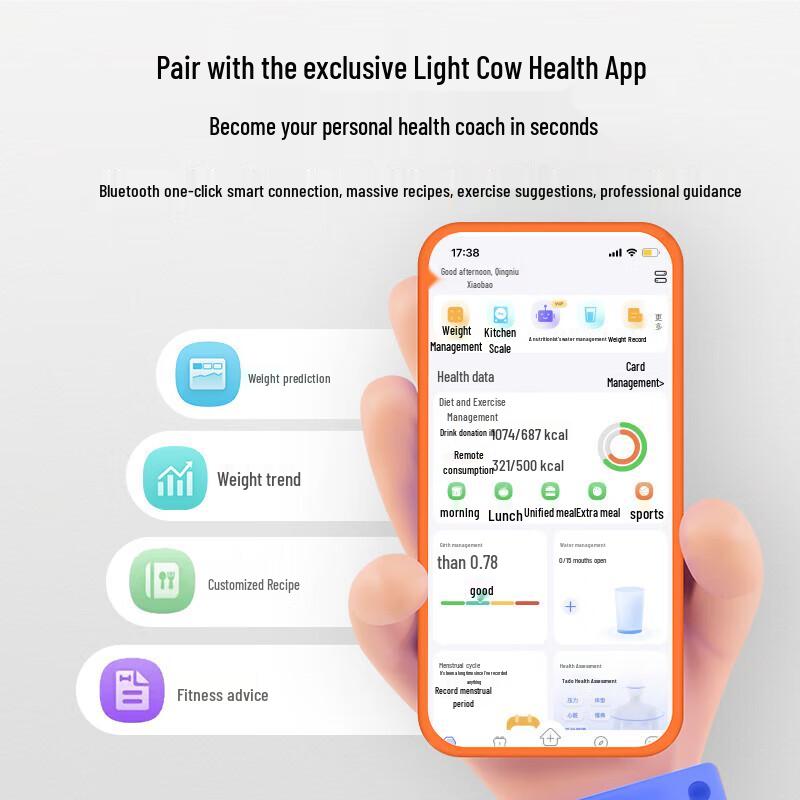 YunKangBao Smart Body Fat Scale with Large Color Display (CN version)