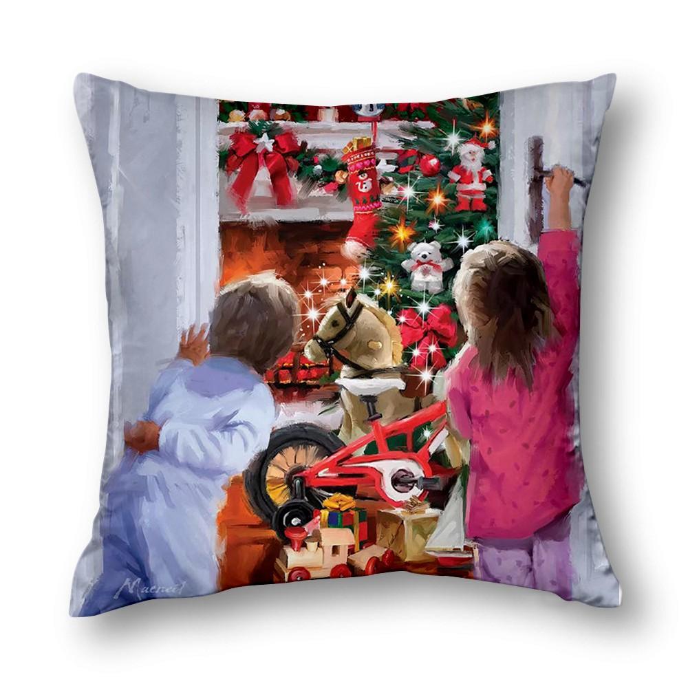 Upgrade Your Home Decor With Festive Atmosphere Living Room Decor Christmas Decoration Cushion Cover 40X40 45X45 50X50 60X60