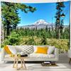 Mountain Sea Jungle Tapestry Wall Hanging Bohemian Nature Landscape Psychedelic Beautiful Home Decor Background Cloth