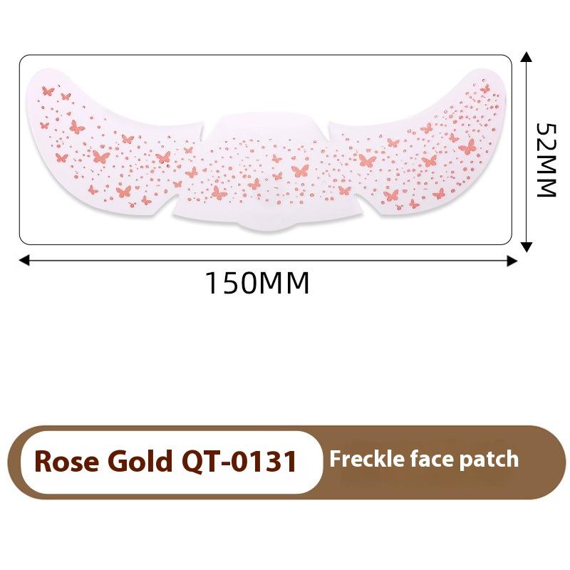 Heißes Roségold Sommersprossen Temporäre Tattoo Aufkleber Heißprägung Sommersprossen Make-up Patches Gesichts-Make-up