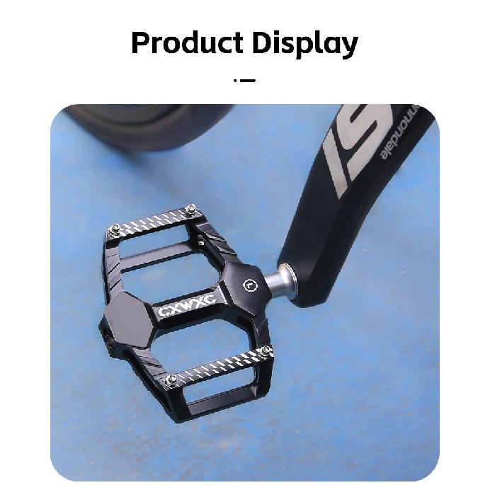 CXWXC Bike Pedals Aluminum Anti-slip MTB Road Bicycle Pedals Ultralight Sealed 3 Bearing One-piece Galvanized Cycling Pedal