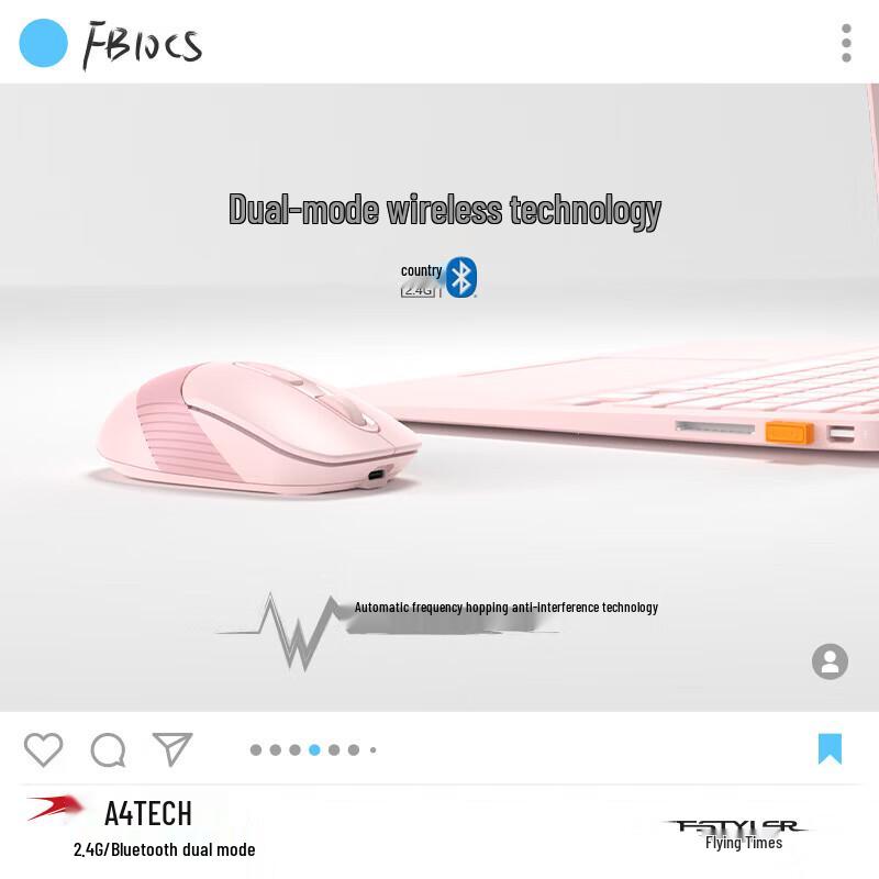 A4TECH FB10CS Silent Rechargeable Wireless Bluetooth Mouse