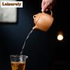 280ML Authentic Yixing Purple Clay Teapots Handmade Pot Raw Ore Section Mud Tea Brewing Kettle Zisha Tea Set Teaware Ornaments