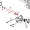 1pc Water Coolant Bypass Pipe w/ O-Rings For Honda Civic 96-00 D16Y5 D16Y7 D16Y8